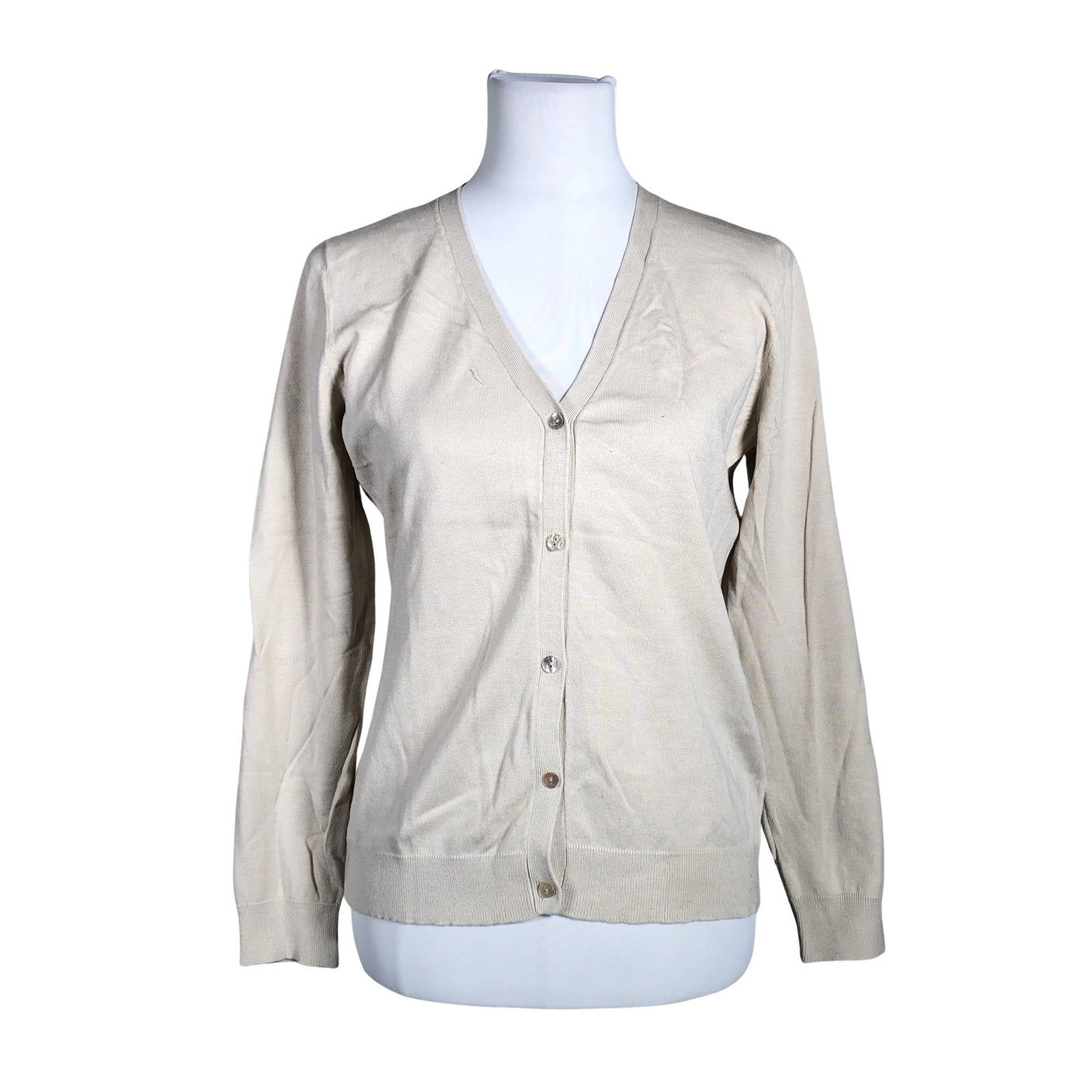 Unisex August Silk - Kardigan, suurus 40 - Beige (1)