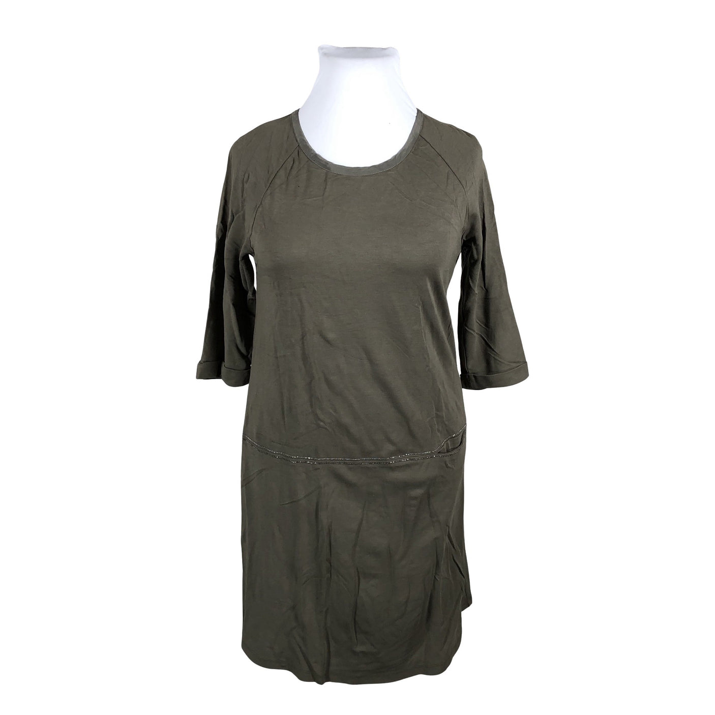 Unisex Margittes - Trikotaažist kleit, suurus 42 - Roheline (1)