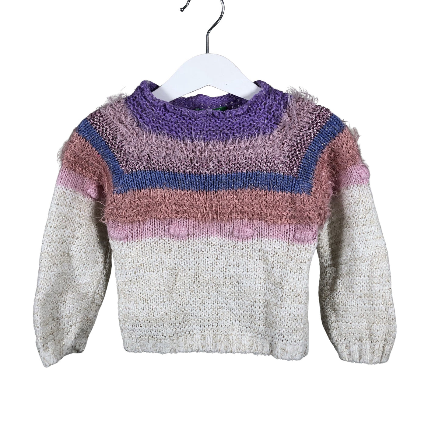 Unisex Benetton - Kampsun, suurus 80 - 86 - Valge (2)