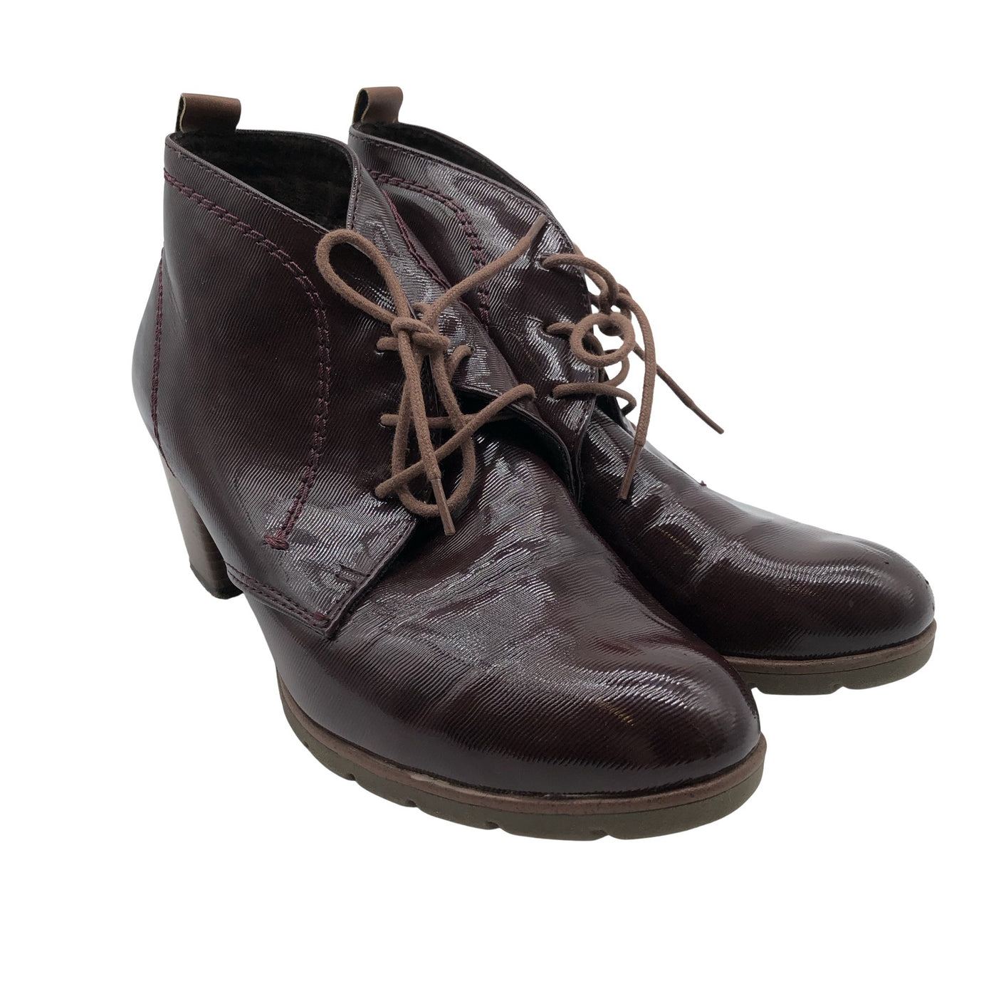 Unisex Marco Tozzi - Kontsakingad, suurus 40 - Veinipunane (2)