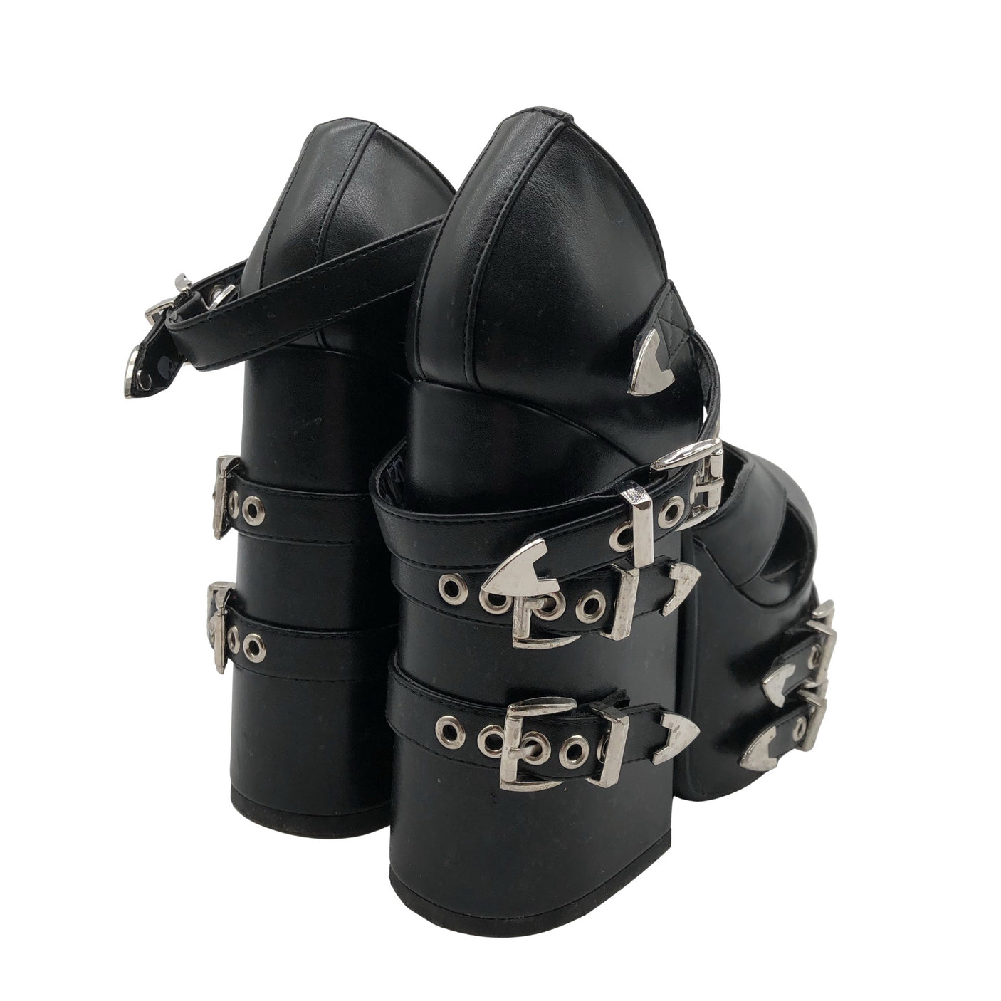 Unisex Lamoda - Kontsaga rihmikud, suurus 36 - Must (3)