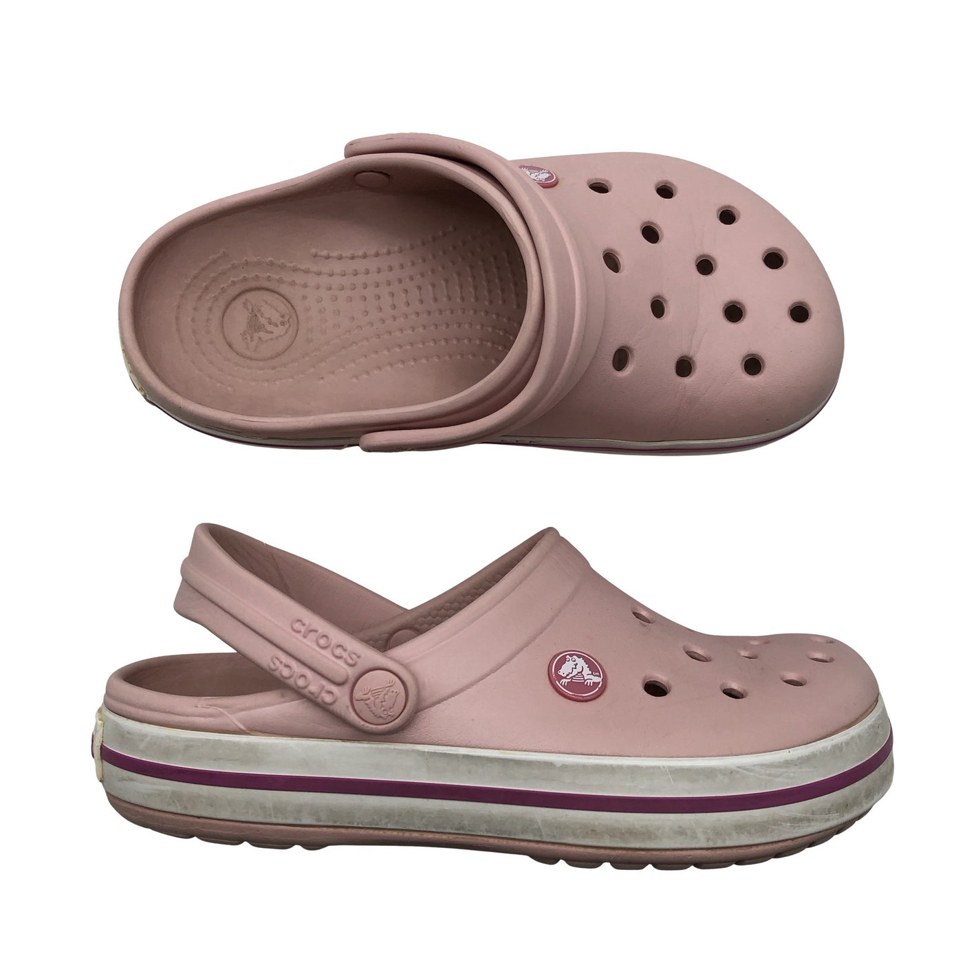 Unisex Crocs - Lahtise kannaga jalanõud, suurus 37 - Heleroosa (1)
