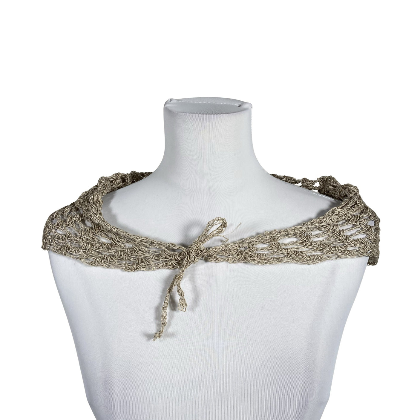 Unisex Handmade - Õhuke sall, suurus Mini - Beige (1)