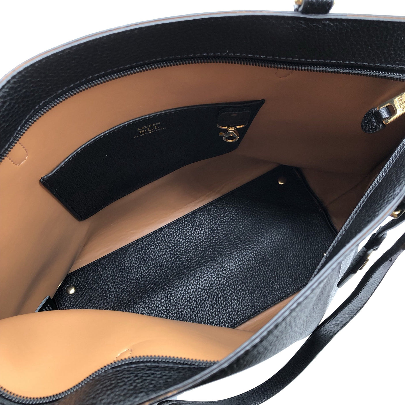 Unisex Lauren Ralph Lauren - Käekott, suurus Maxi - Must (5)