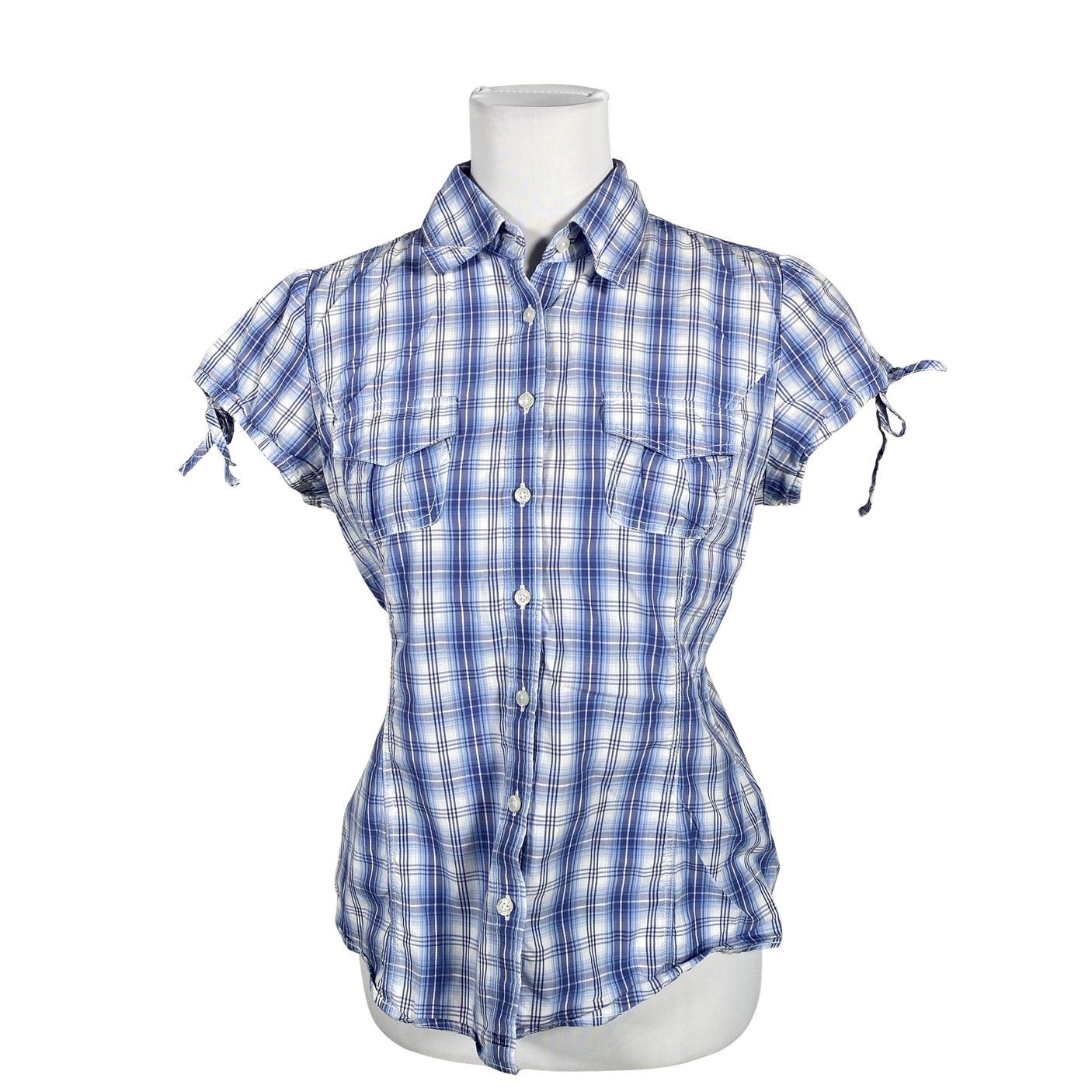 Unisex Tommy Hilfiger - Lühikeste käistega pluus, suurus 38 - Sinine (1)