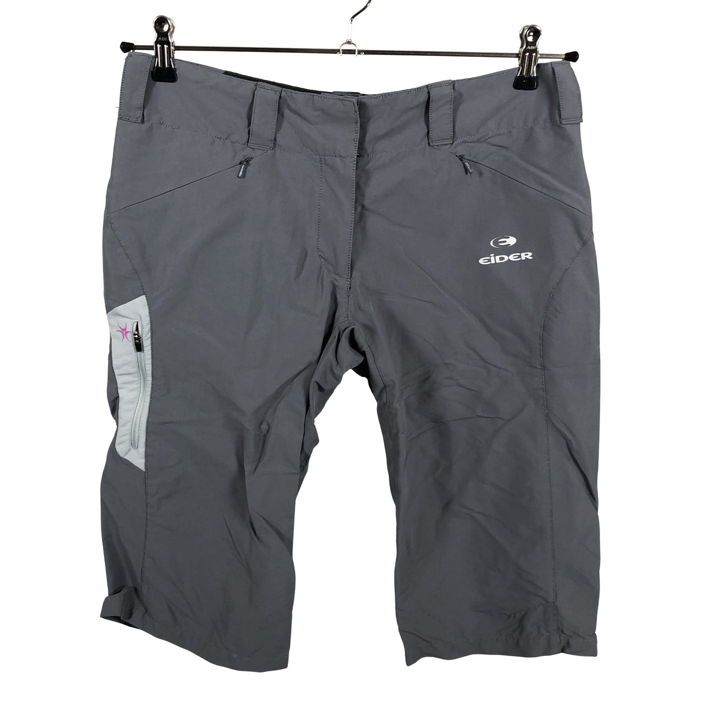 Unisex Eider - Mittevenivad poolpikad püksid, suurus 40 - Hall (2)
