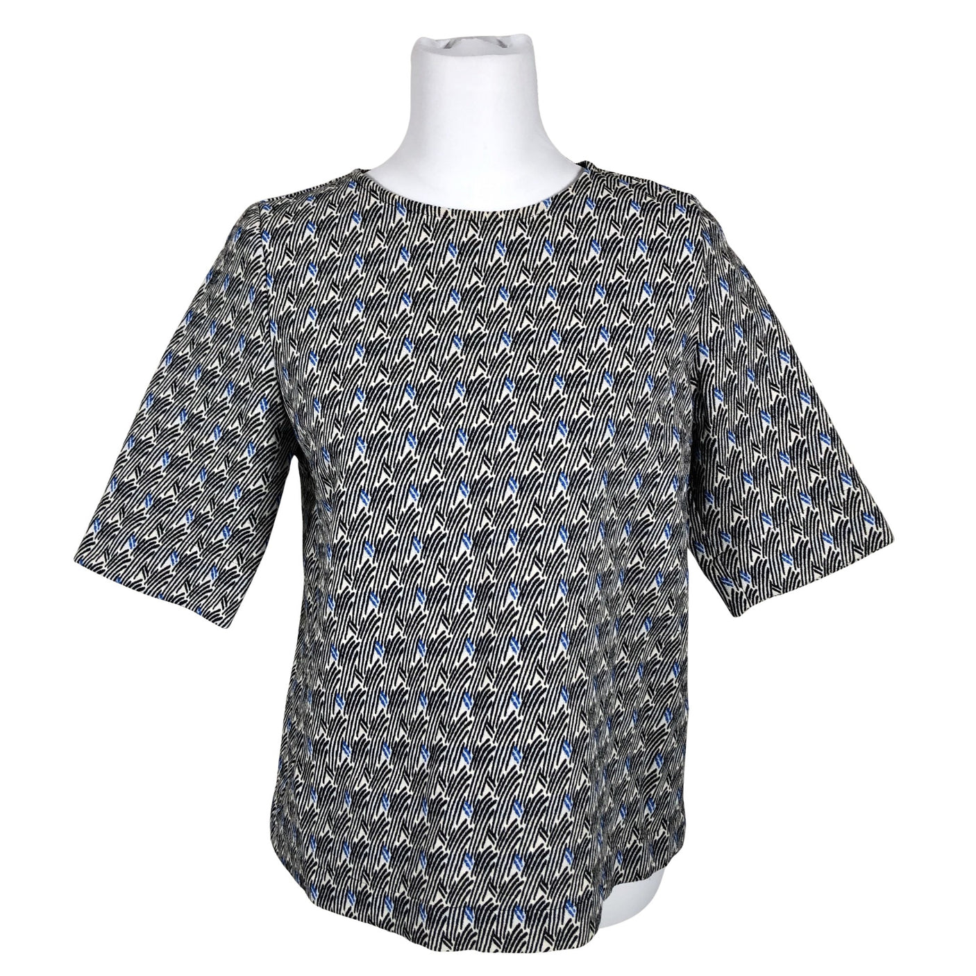 Unisex R-collection - Lühikeste käistega pluus, suurus 36 - Valge (2)