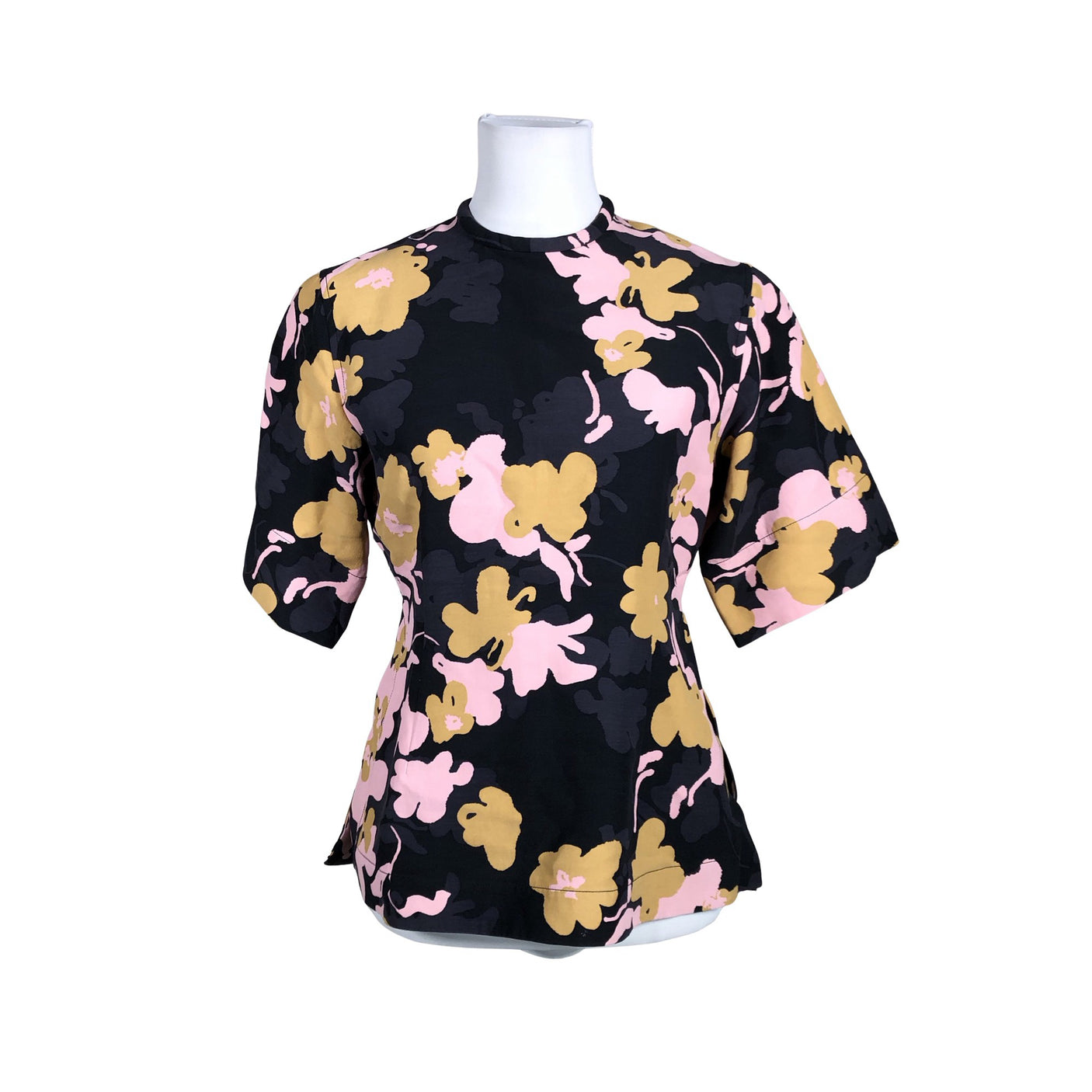 Unisex Marimekko - Lühikeste käistega pluus, suurus 38 - Must (1)