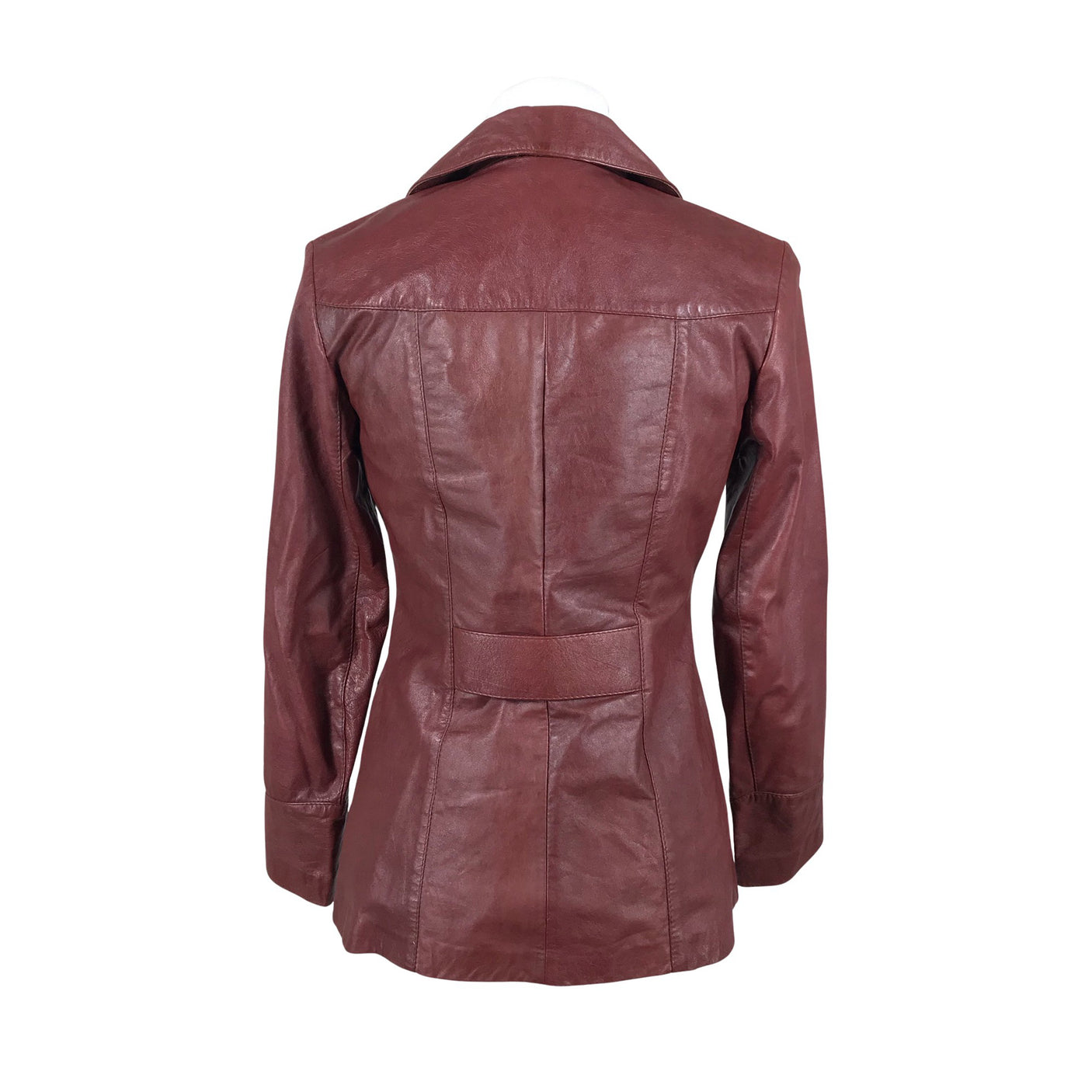 Unisex Ruth Moriz - Nahktagi, suurus 34 - Veinipunane (2)