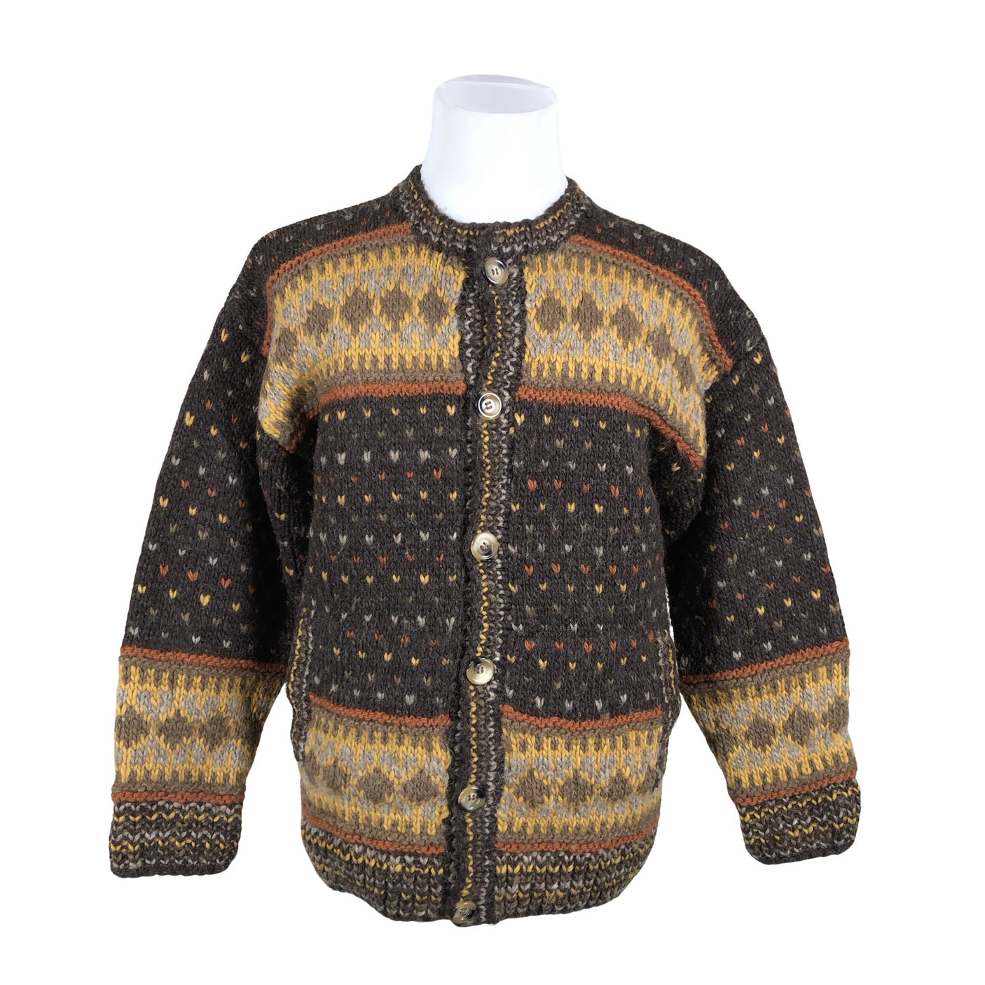 Unisex Skandia - Kardigan, suurus XL - Pruun (1)