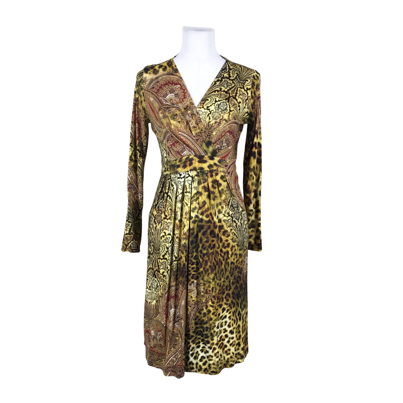 Unisex Andiata - Trikotaažist kleit, suurus 38 - Kollane (1)