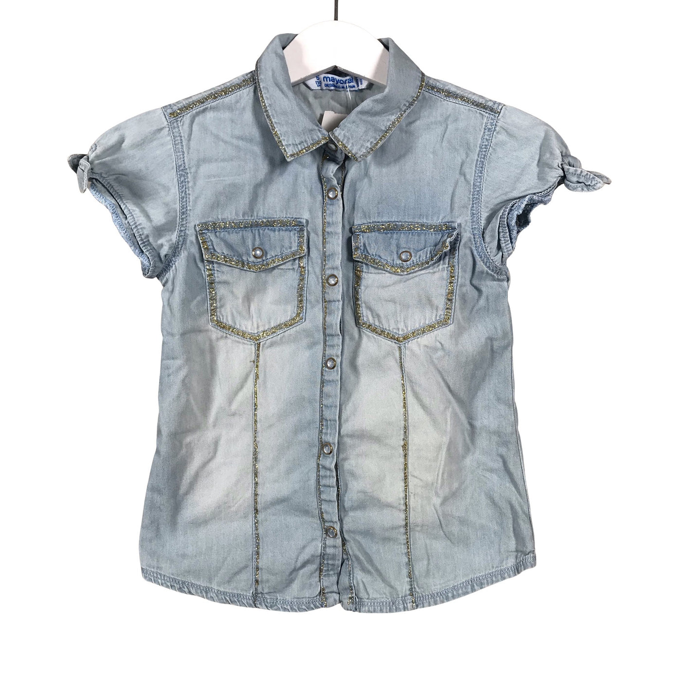 Unisex Mayoral - Teksasärk, suurus 104 - 110 - Helesinine (1)