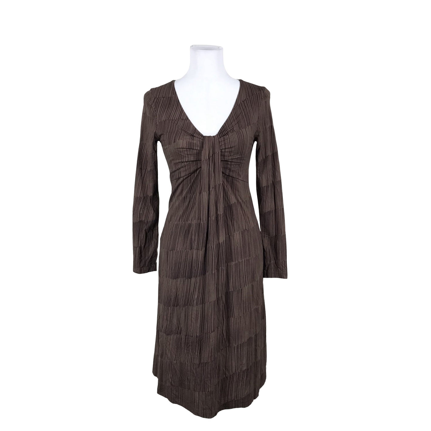 Unisex Nanso - Trikotaažist kleit, suurus 34 - Pruun (1)