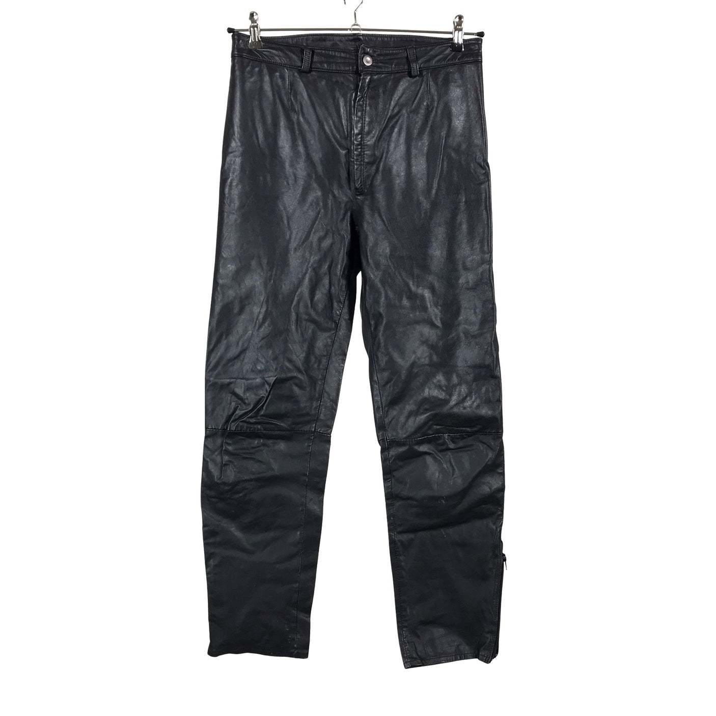 Unisex Mokka-Nappa - Nahkpüksid, suurus 36 - Must (1)