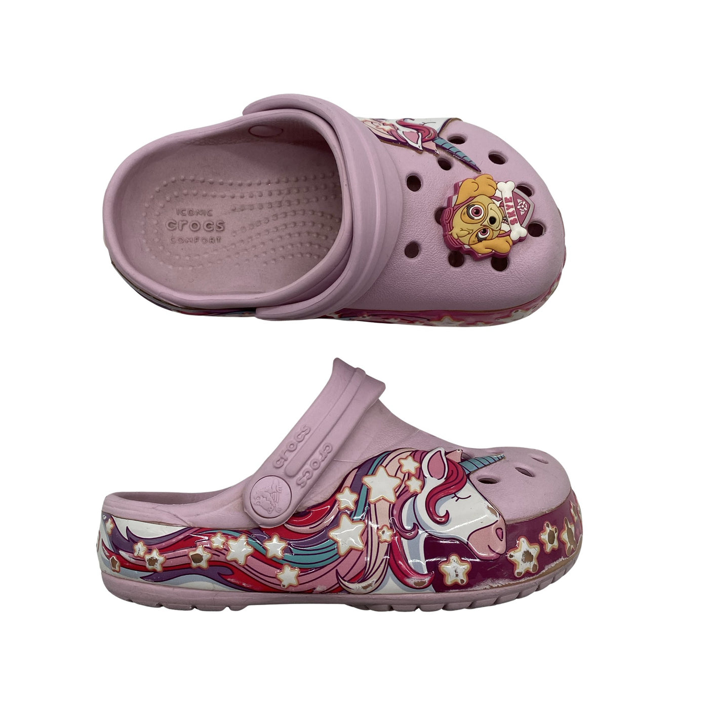 Unisex Crocs - Lahtise kannaga jalanõud, suurus 25 - Heleroosa (1)