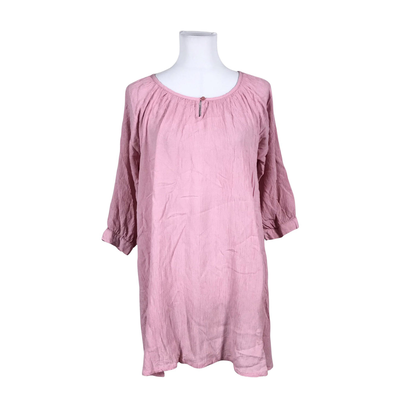 Unisex Kaffe - Trikotaažist kleit, suurus 40 - Heleroosa (1)