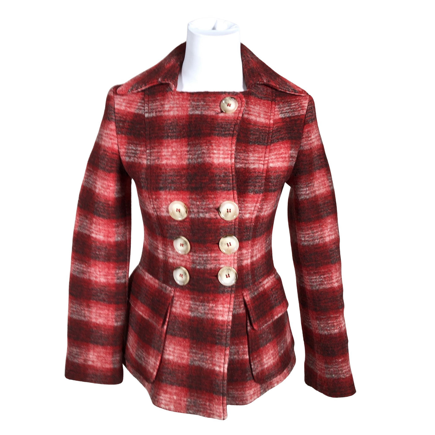 Unisex Mötivi - Villane mantel, suurus 36 - Punane (1)