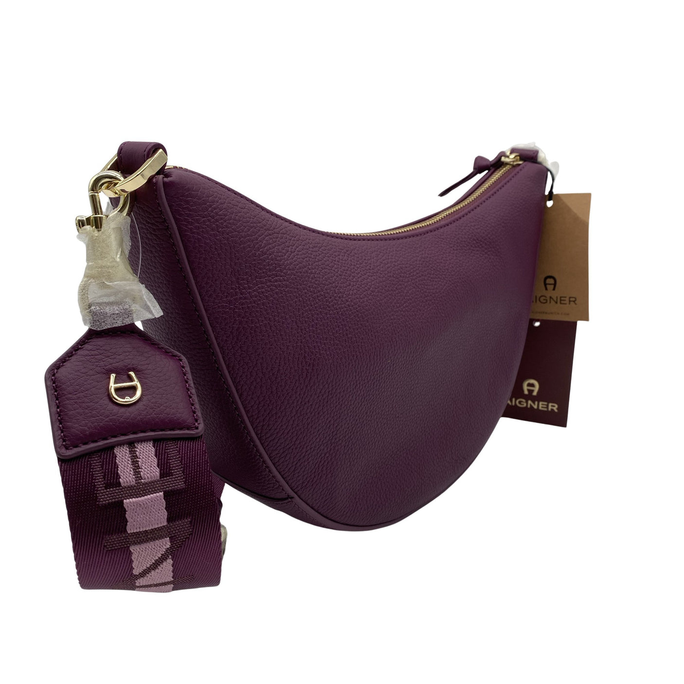 Unisex Aigner - Õlakott, suurus Midi - Lilla (2)