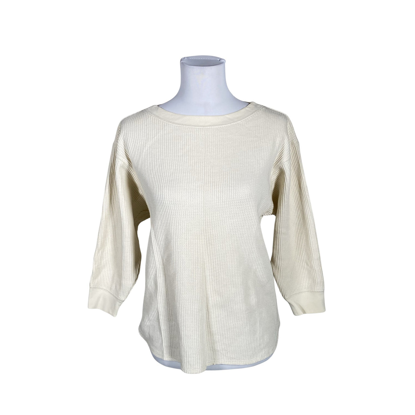 Unisex Uniqlo - Trikotaažist pluus, suurus 36 - Looduslik valge (1)