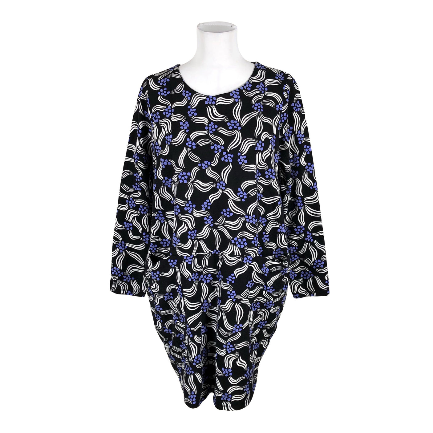 Unisex Nanso - Trikotaažist kleit, suurus 40 - Must (2)