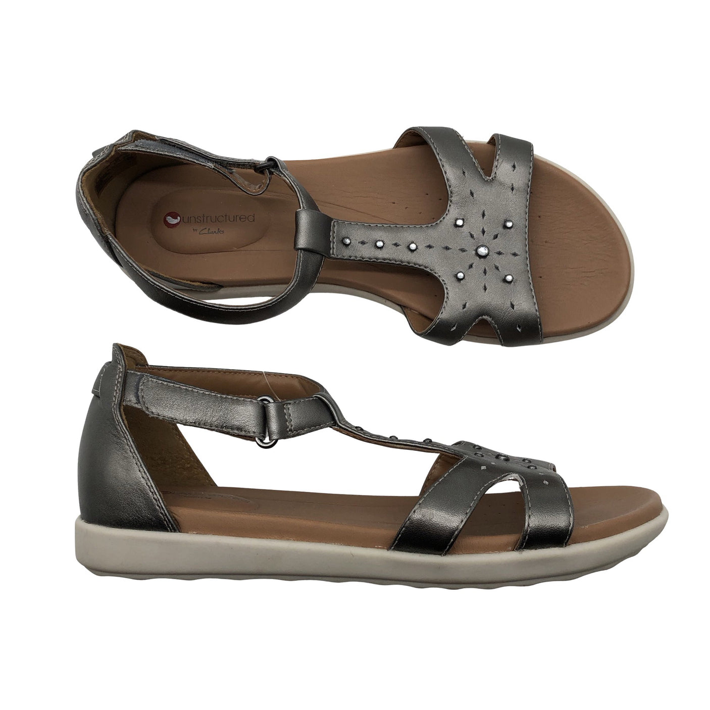 Unisex Clarks - Rihmikud, suurus 37 - Hõbe (1)