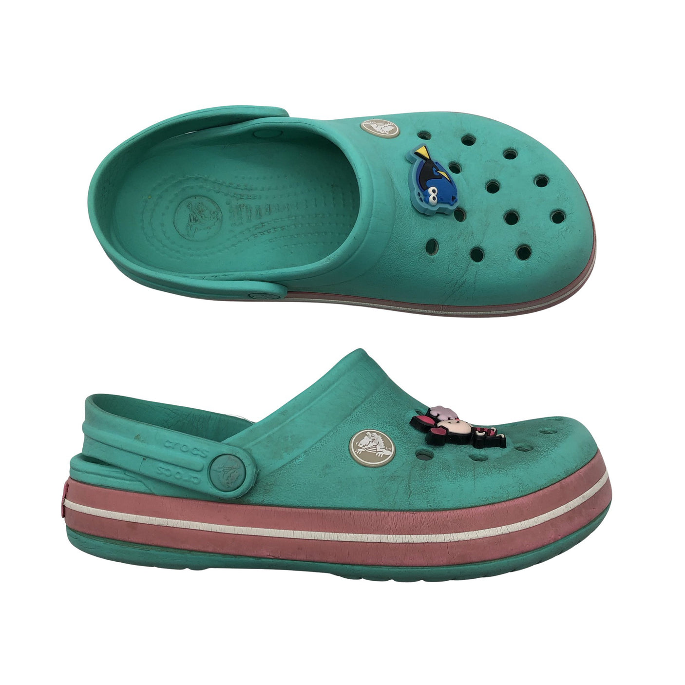 Unisex Crocs - Lahtise kannaga jalanõud, suurus 29 - Roheline (1)