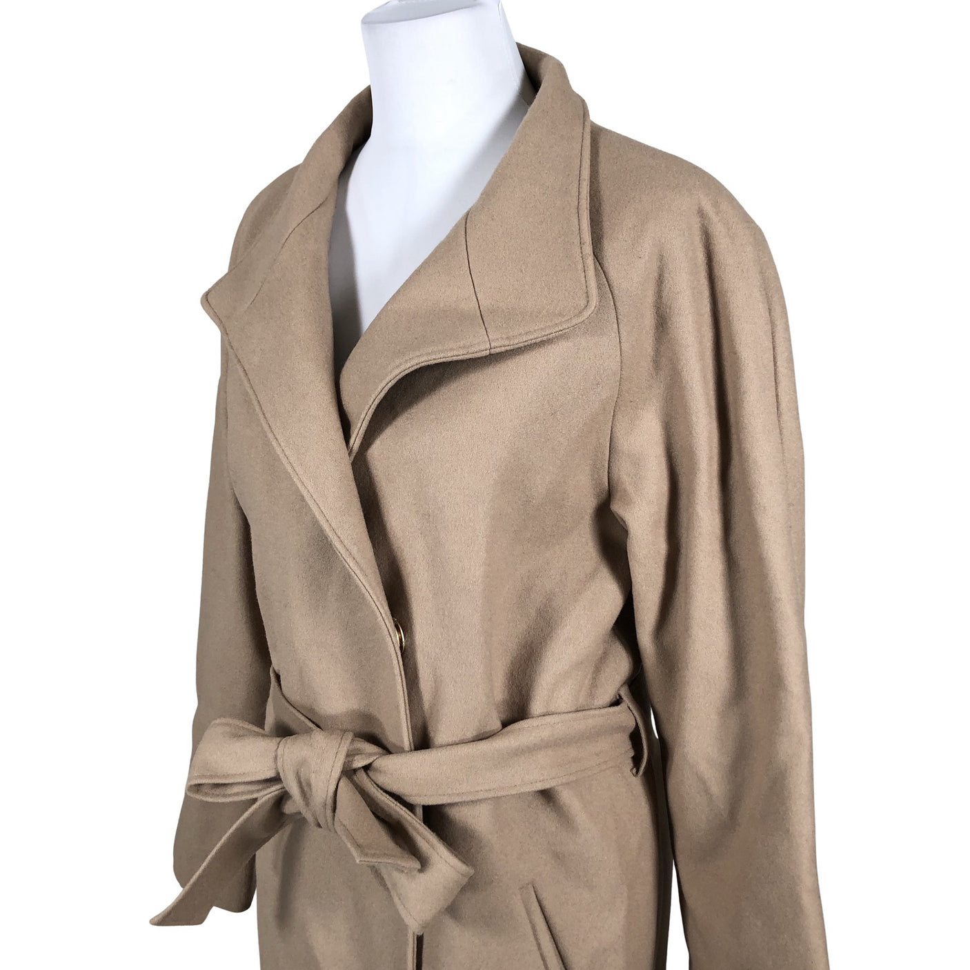 Unisex Mia & Leela - Villane mantel, suurus 40 - Beige (3)