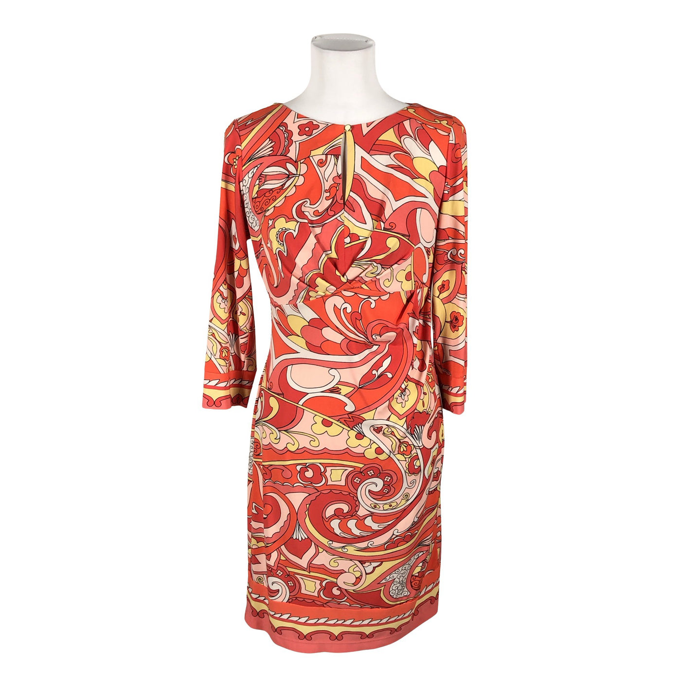 Unisex Donna Morgan - Trikotaažist kleit, suurus 36 - Oranž (2)
