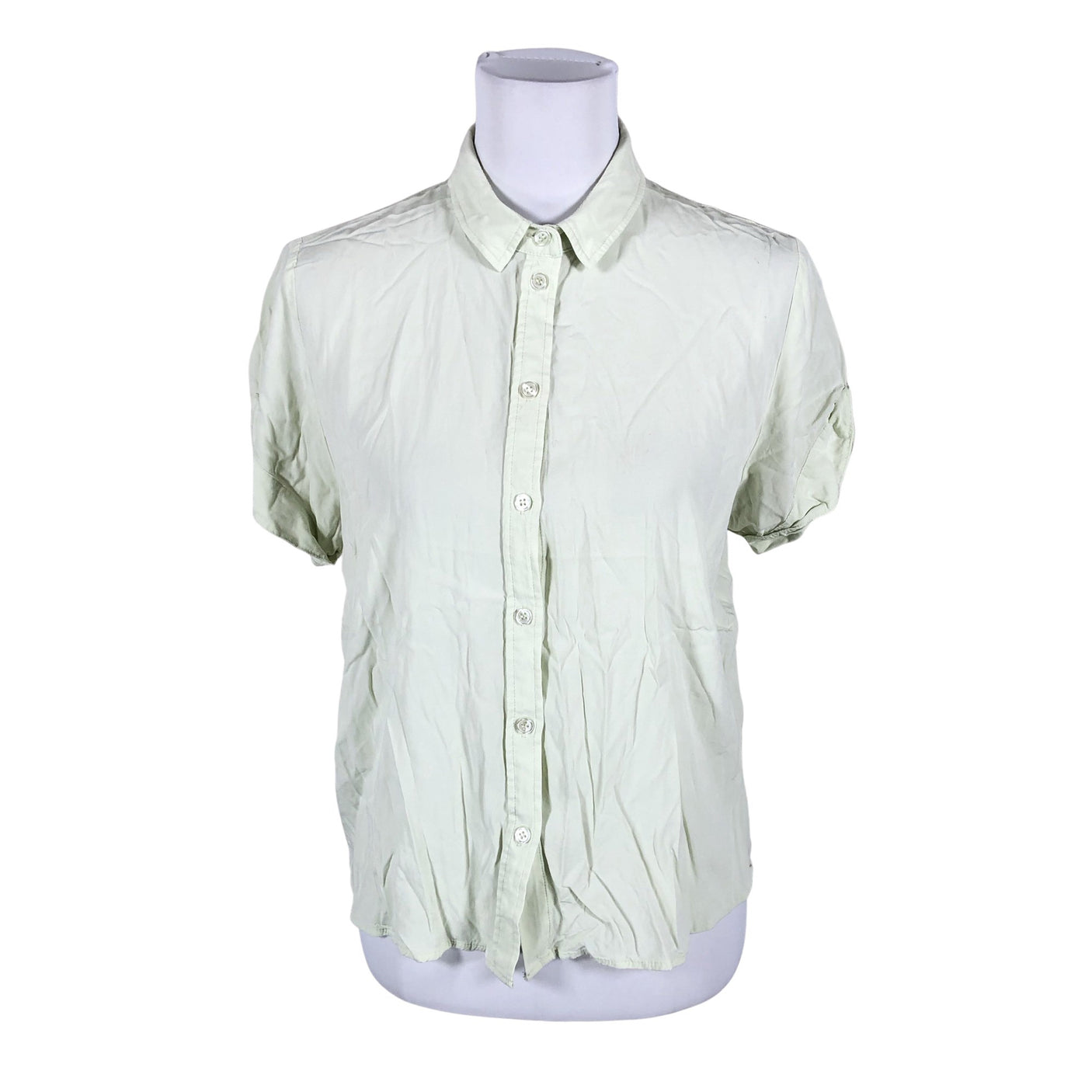 Unisex Samsoe&Samsoe - Lühikeste käistega pluus, suurus 40 - Roheline (1)