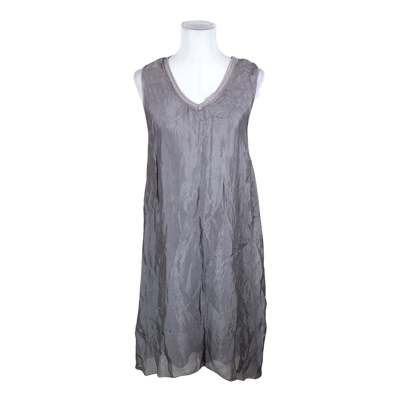 Unisex Anna Justper - Õhuke kleit, suurus 40 - Hall (2)