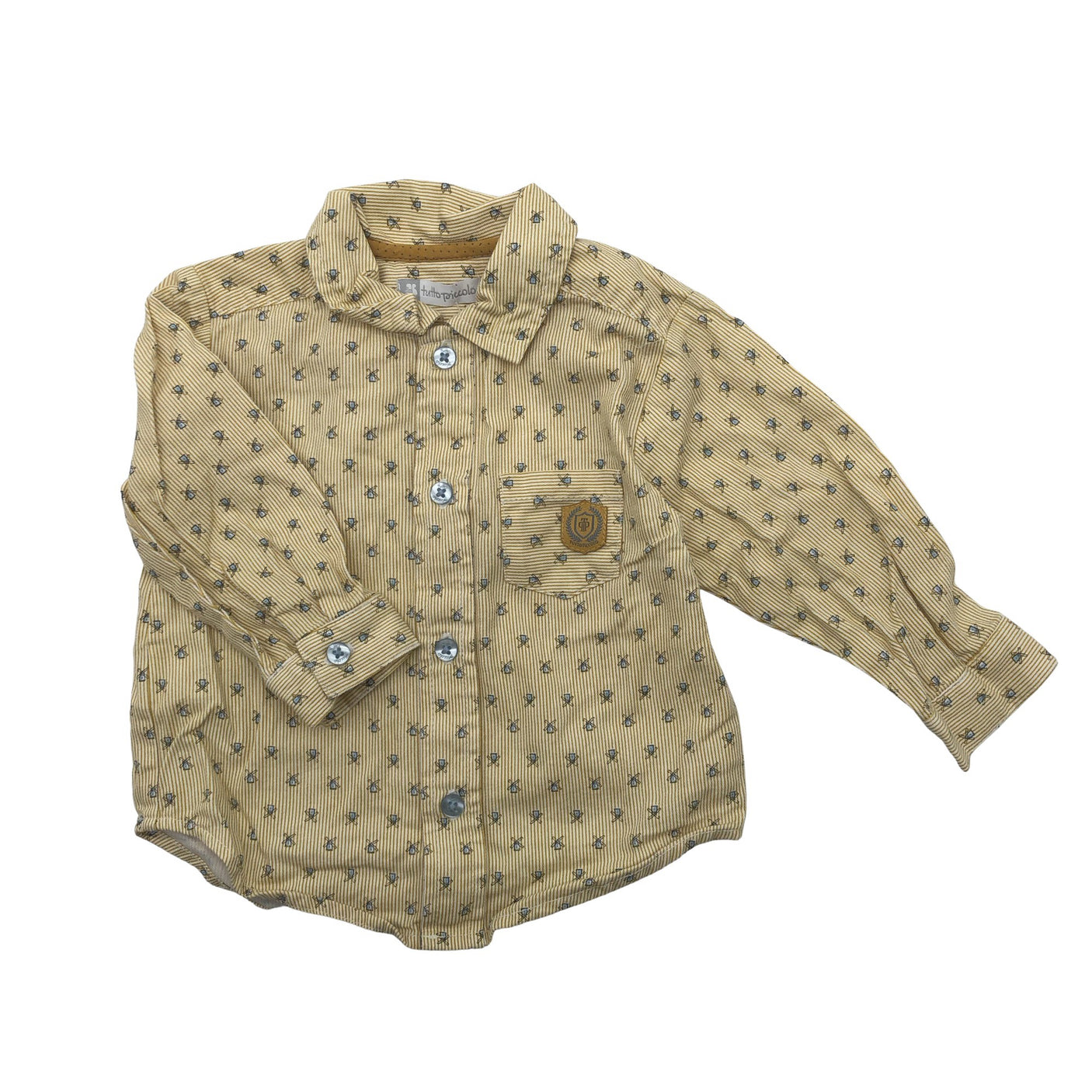 Unisex Tutto Piccolo - Triiksärk, suurus 68 - 74 - Kollane (2)