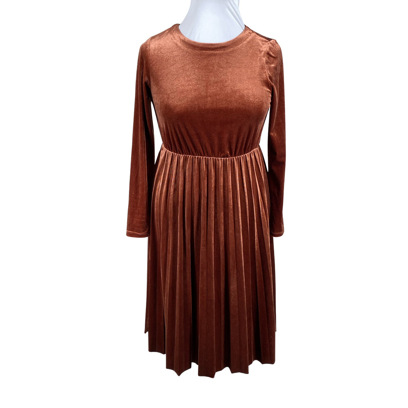 Unisex Nümph - Trikotaažist kleit, suurus 36 - Pruun (1)