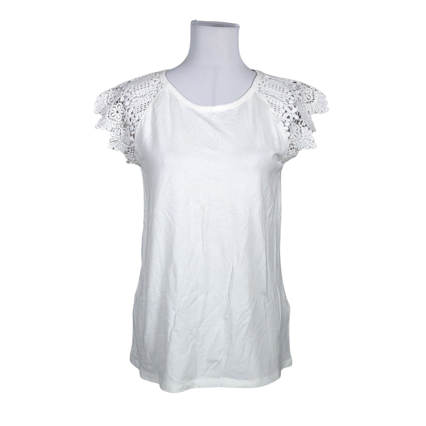 Unisex Esprit - Trikotaažist topp, suurus 38 - Looduslik valge (1)