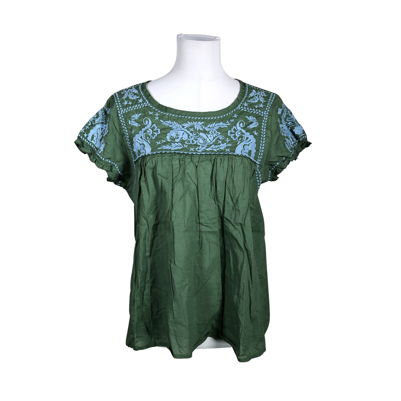 Unisex Odd Molly - Lühikeste käistega pluus, suurus 40 - Roheline (1)