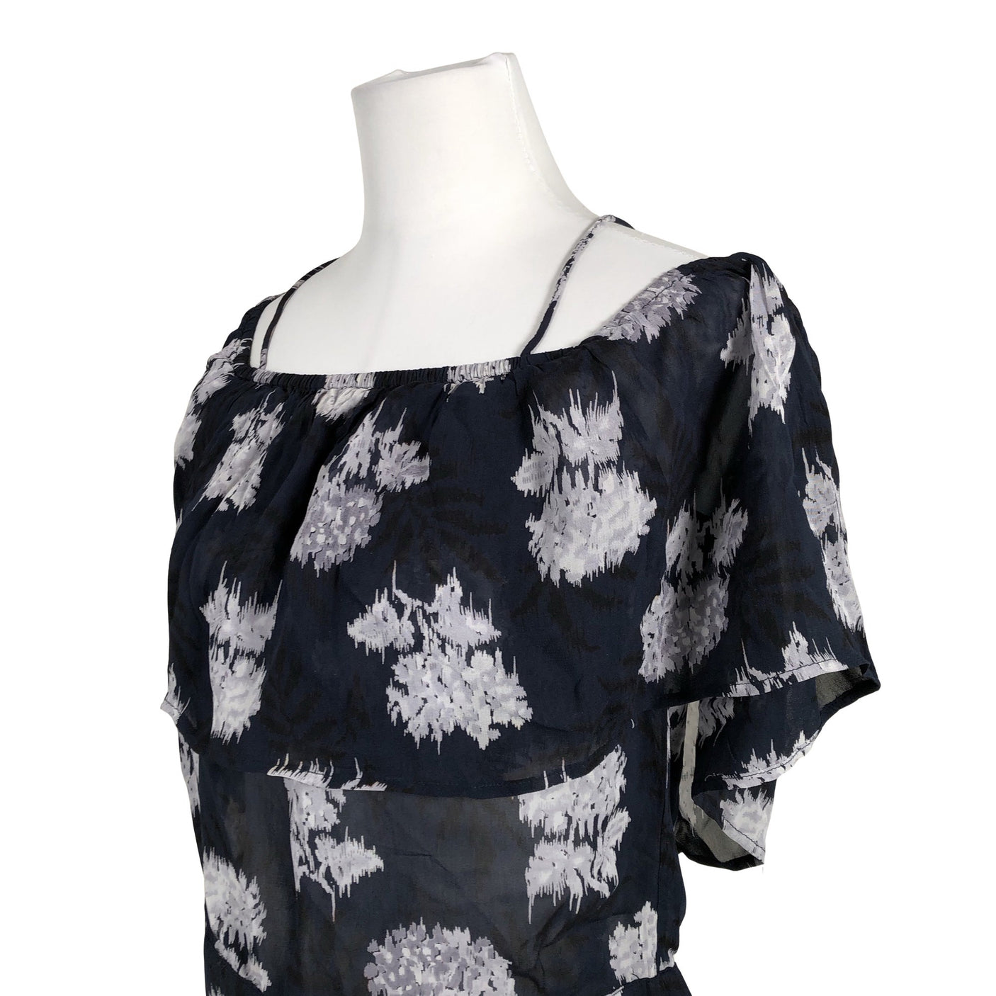 Unisex Ganni - Lühikeste käistega pluus, suurus 38 - Sinine (2)