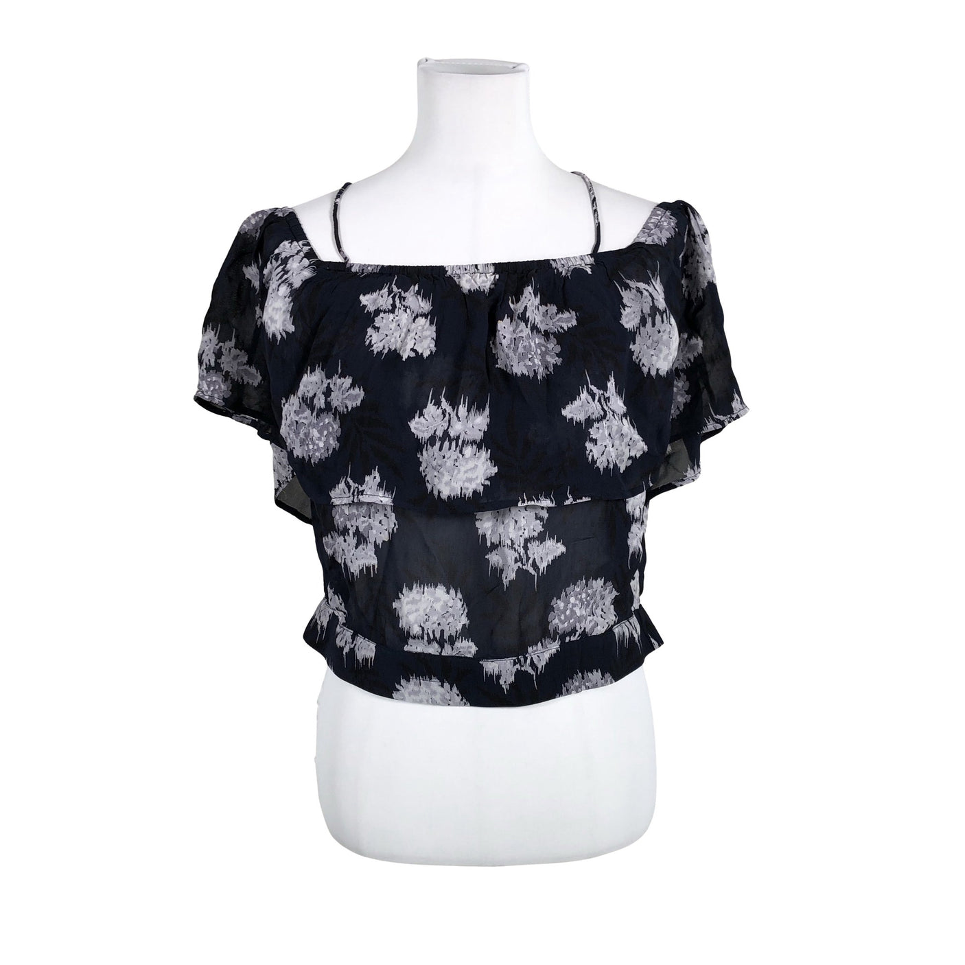 Unisex Ganni - Lühikeste käistega pluus, suurus 38 - Sinine (1)