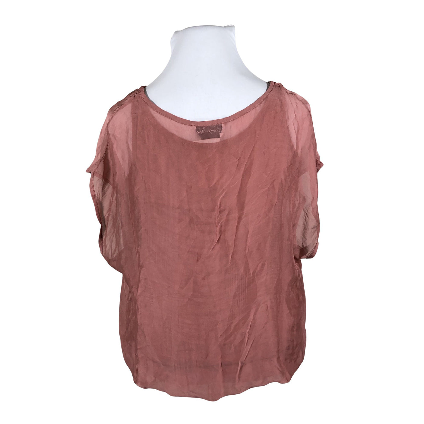 Unisex Bohemiana - Lühikeste käistega pluus, suurus 42 - Heleroosa (2)