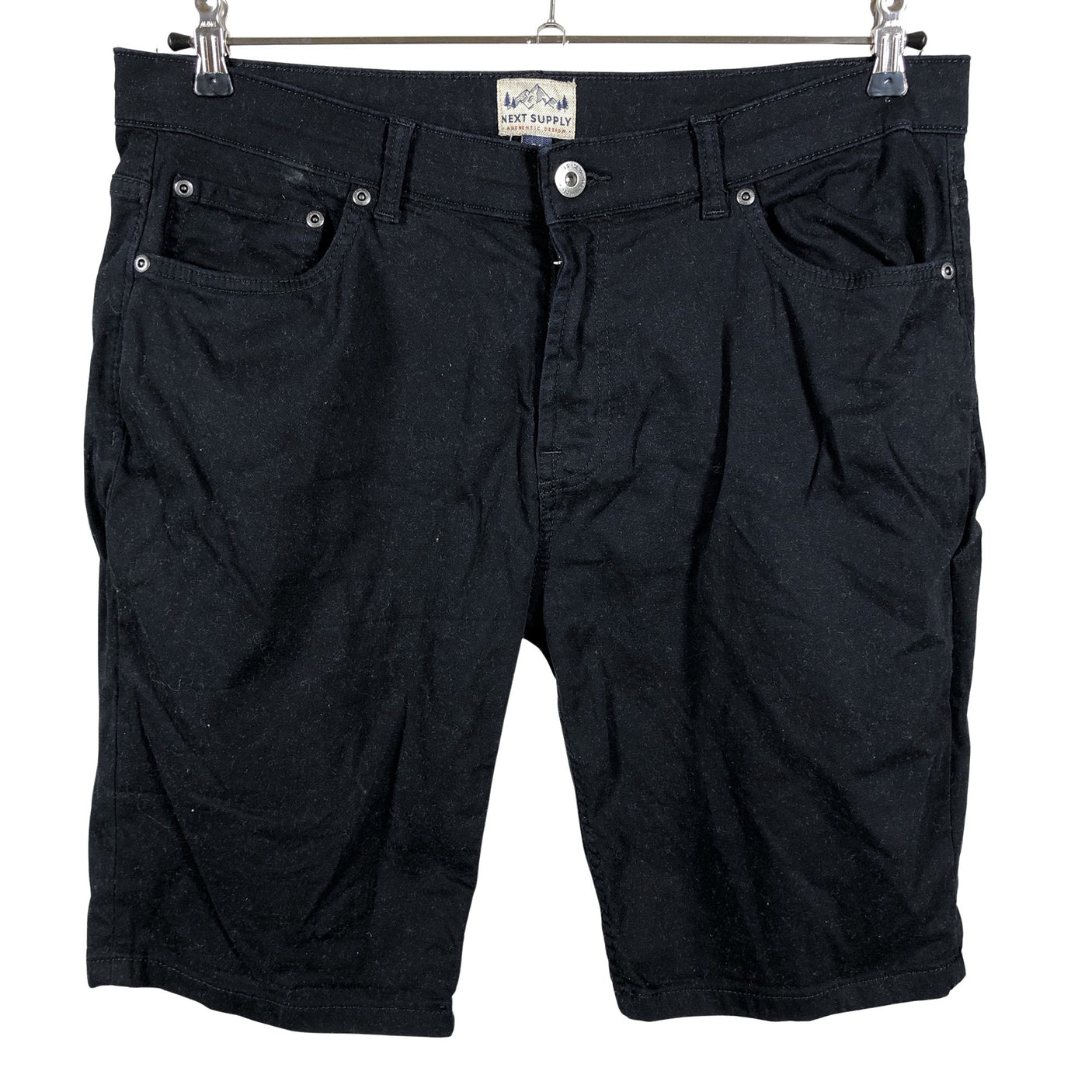 Unisex Next - Teksast lühikesed püksid, suurus W36 - Must (1)