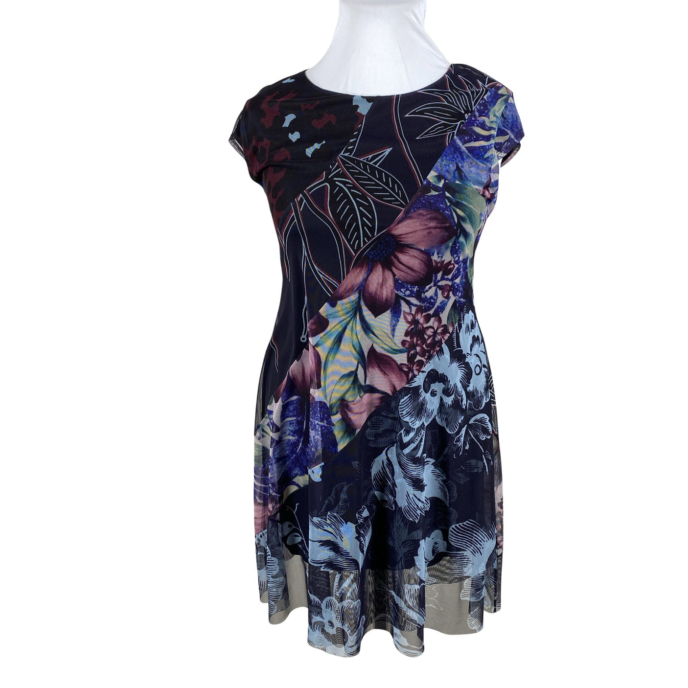 Unisex Desigual - Õhuke kleit, suurus 42 - Sinine (1)