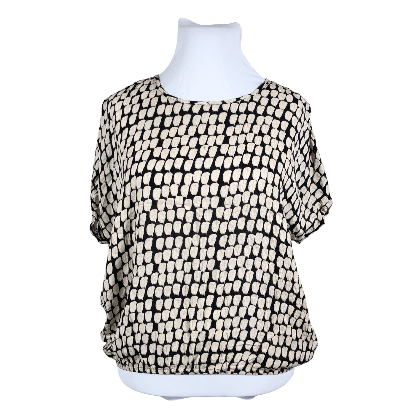 Unisex Kaffe - Lühikeste käistega pluus, suurus 42 - Must (1)
