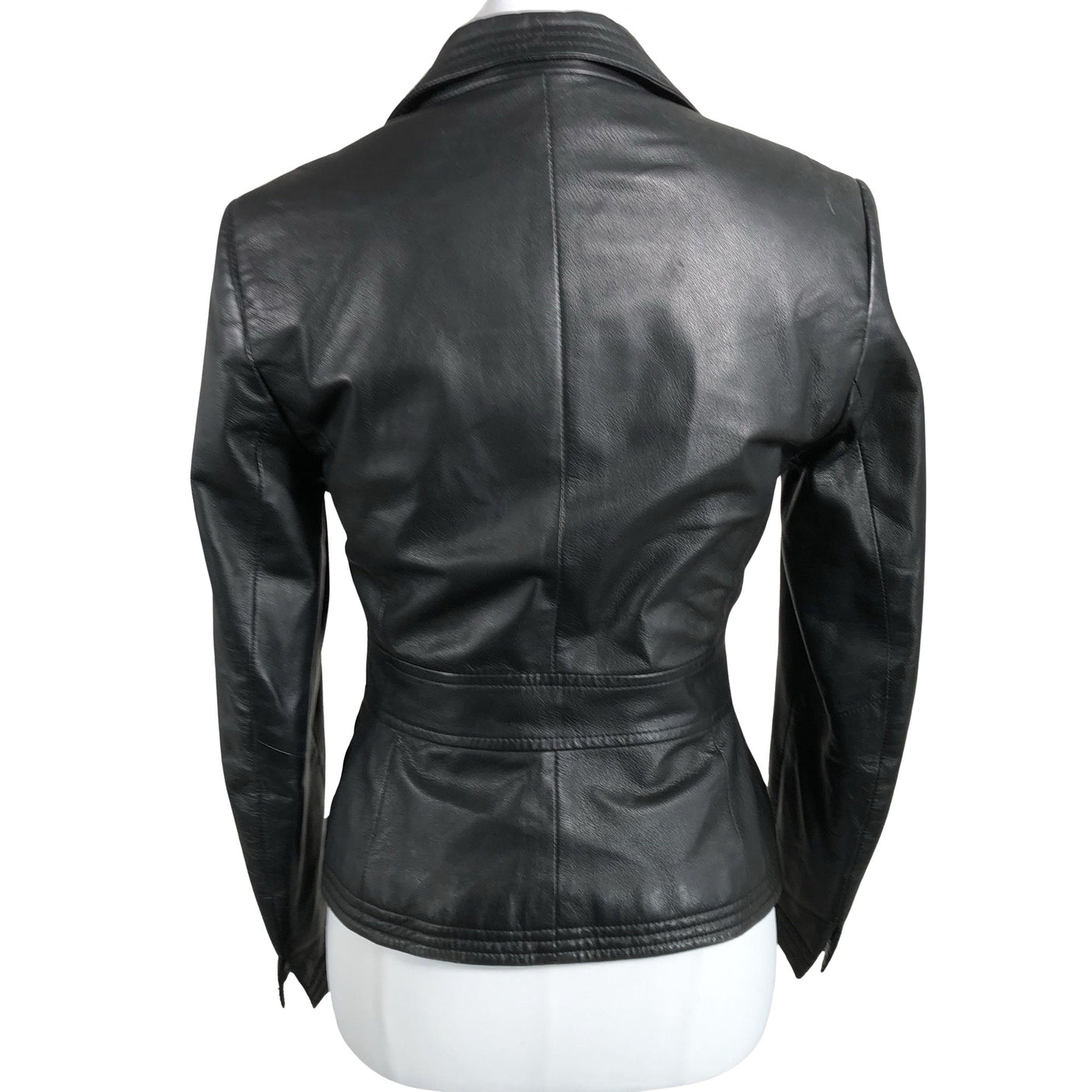 Unisex Ril's - Nahktagi, suurus 34 - Must (2)