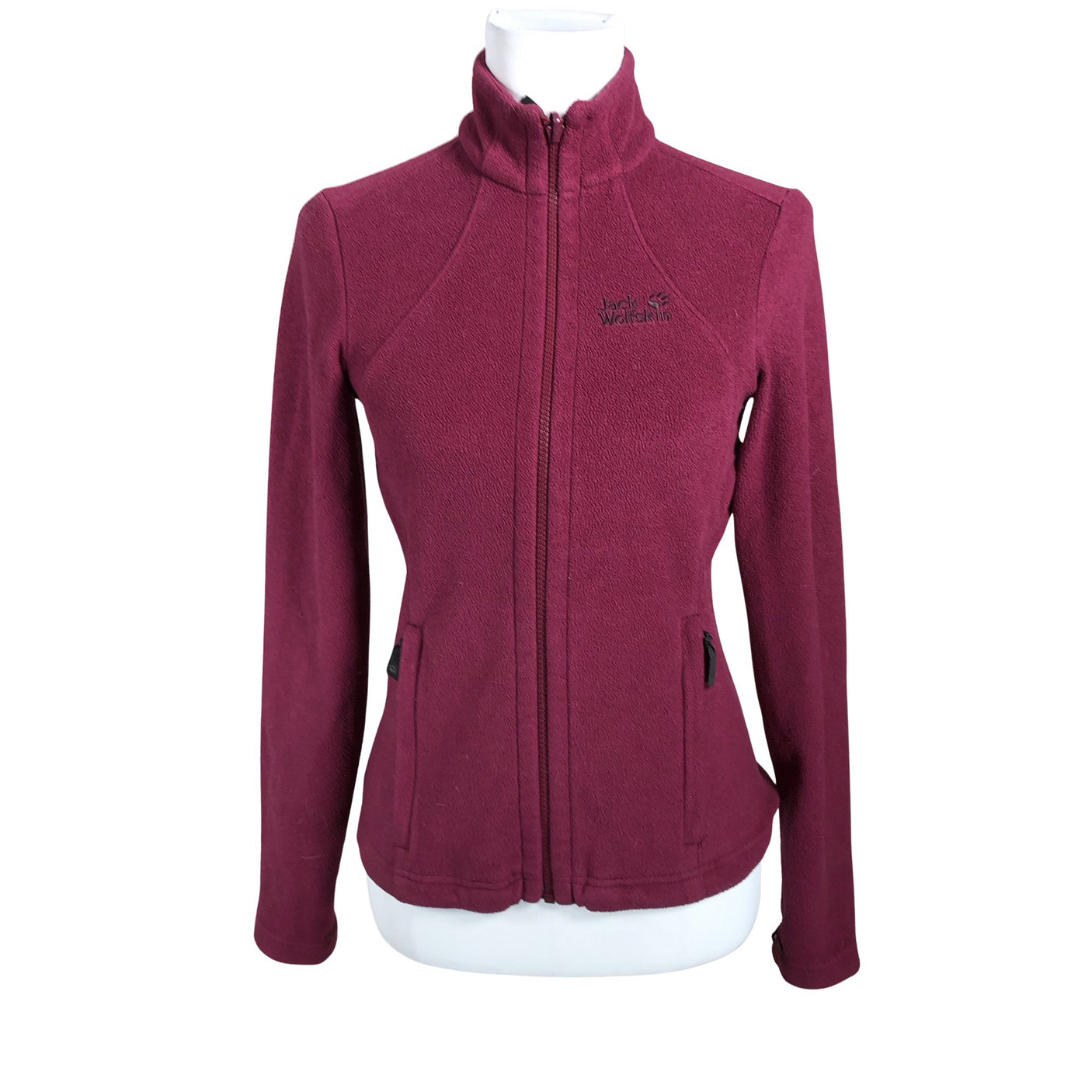 Unisex Jack Wolfskin - Fliisjakk, suurus 34 - Veinipunane (1)