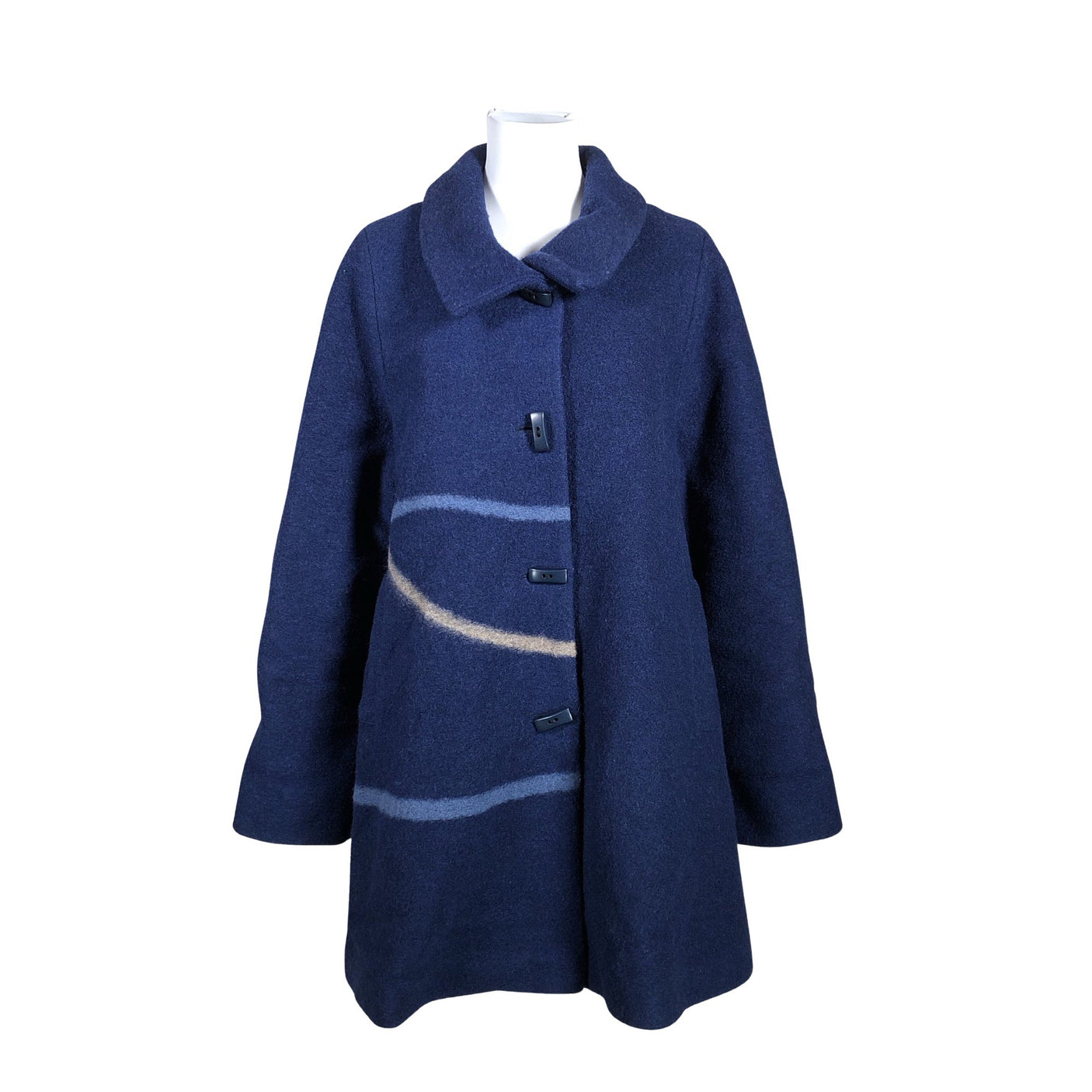Unisex Aino - Villane mantel, suurus 40 - Sinine (1)
