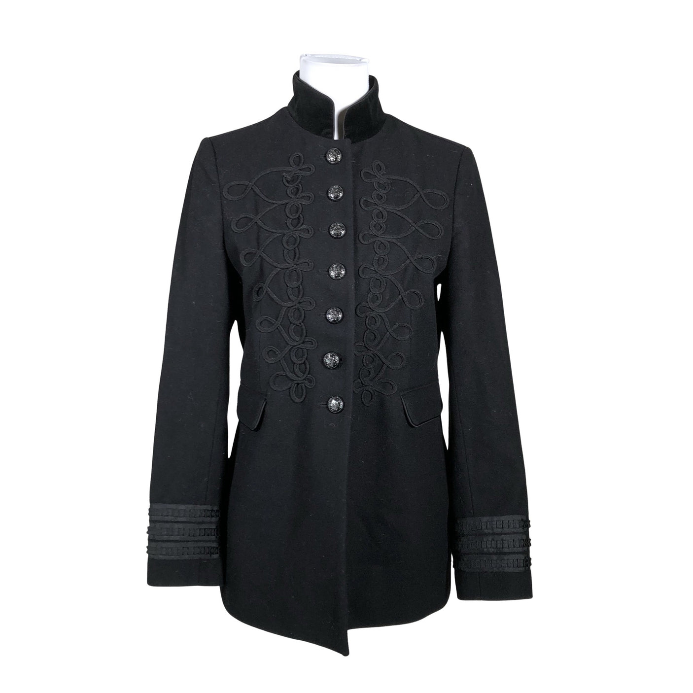 Unisex White Label - Villane mantel, suurus 40 - Must (1)