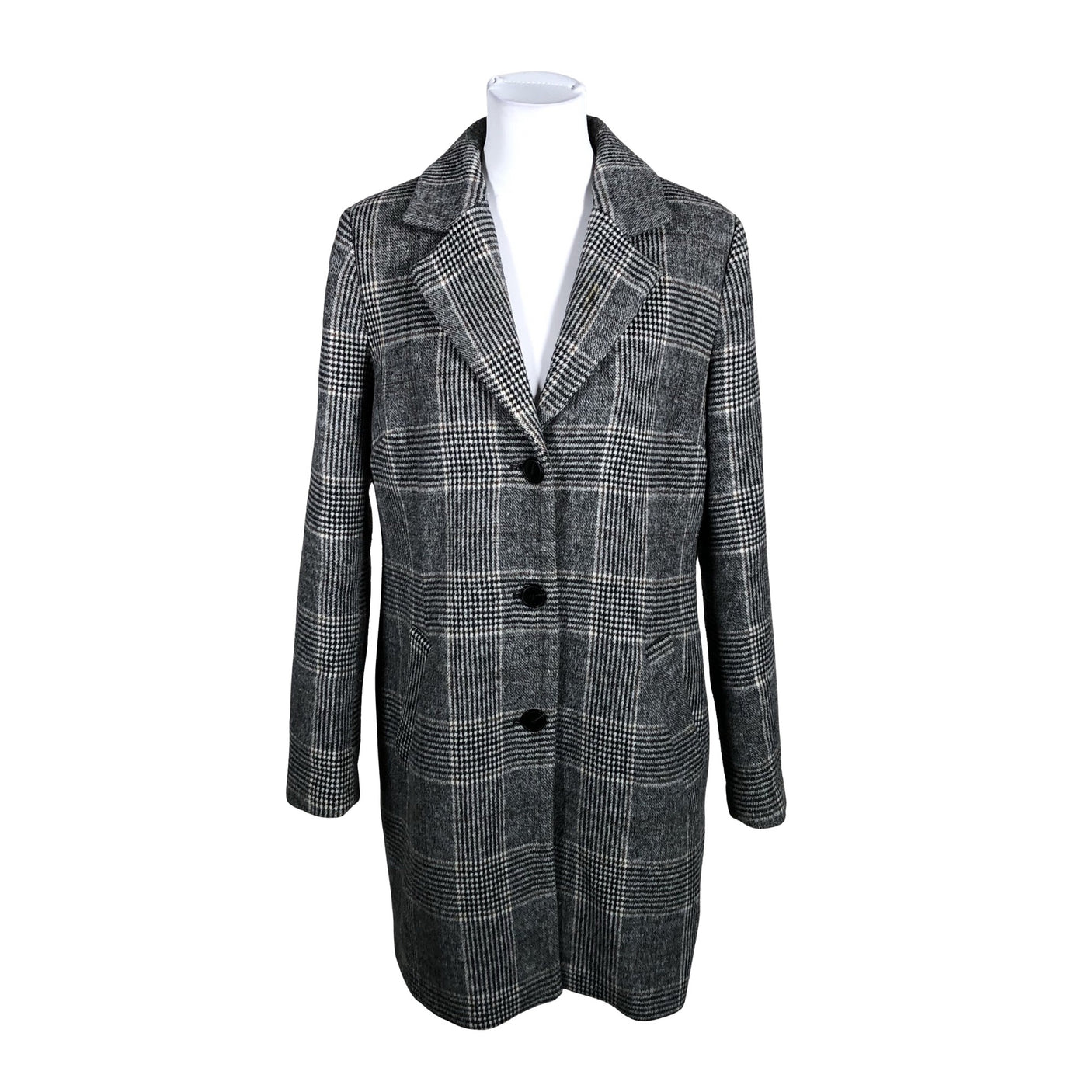 Unisex Lindex - Villane mantel, suurus 40 - Hall (1)
