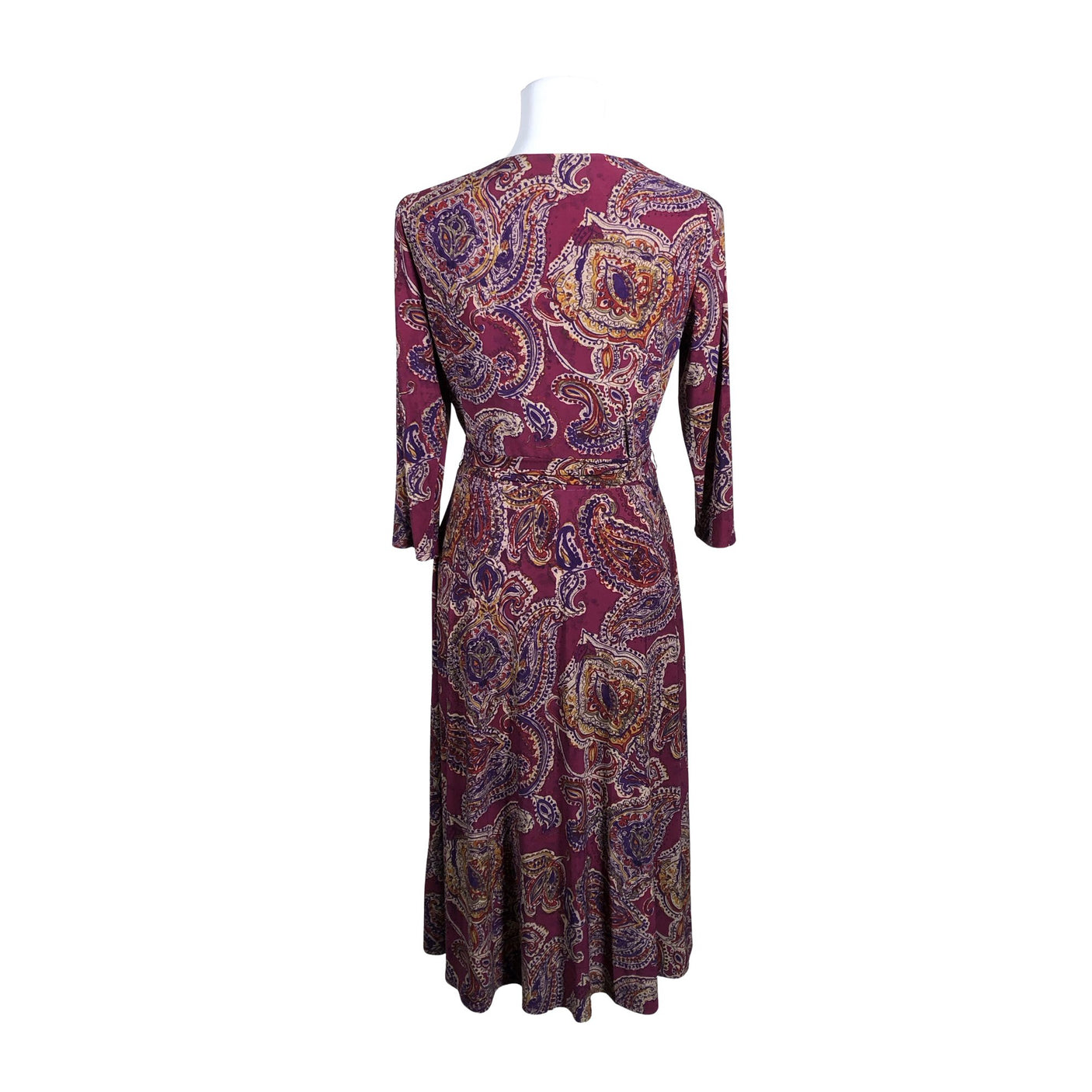 Unisex Lauren Ralph Lauren - Trikotaažist kleit, suurus 38 - Veinipunane (3)