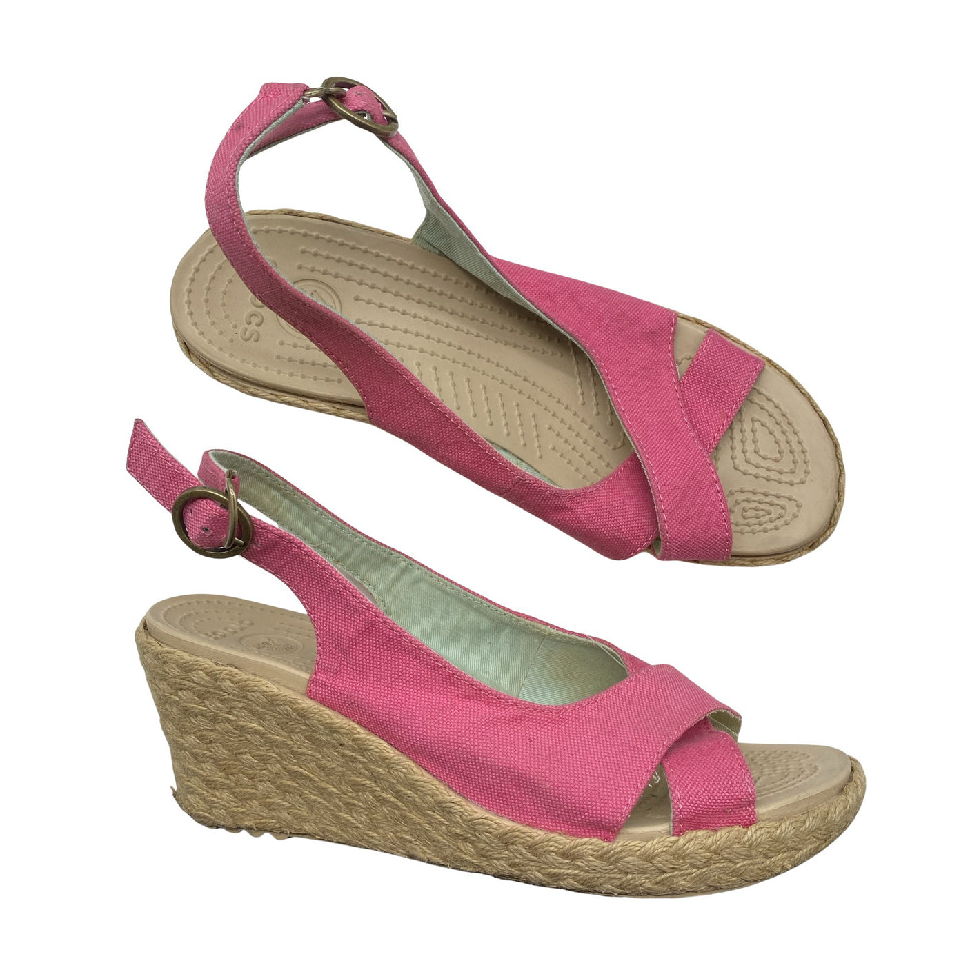 Unisex Crocs - Kiilkontsaga rihmikud, suurus 40 - Roosa (1)