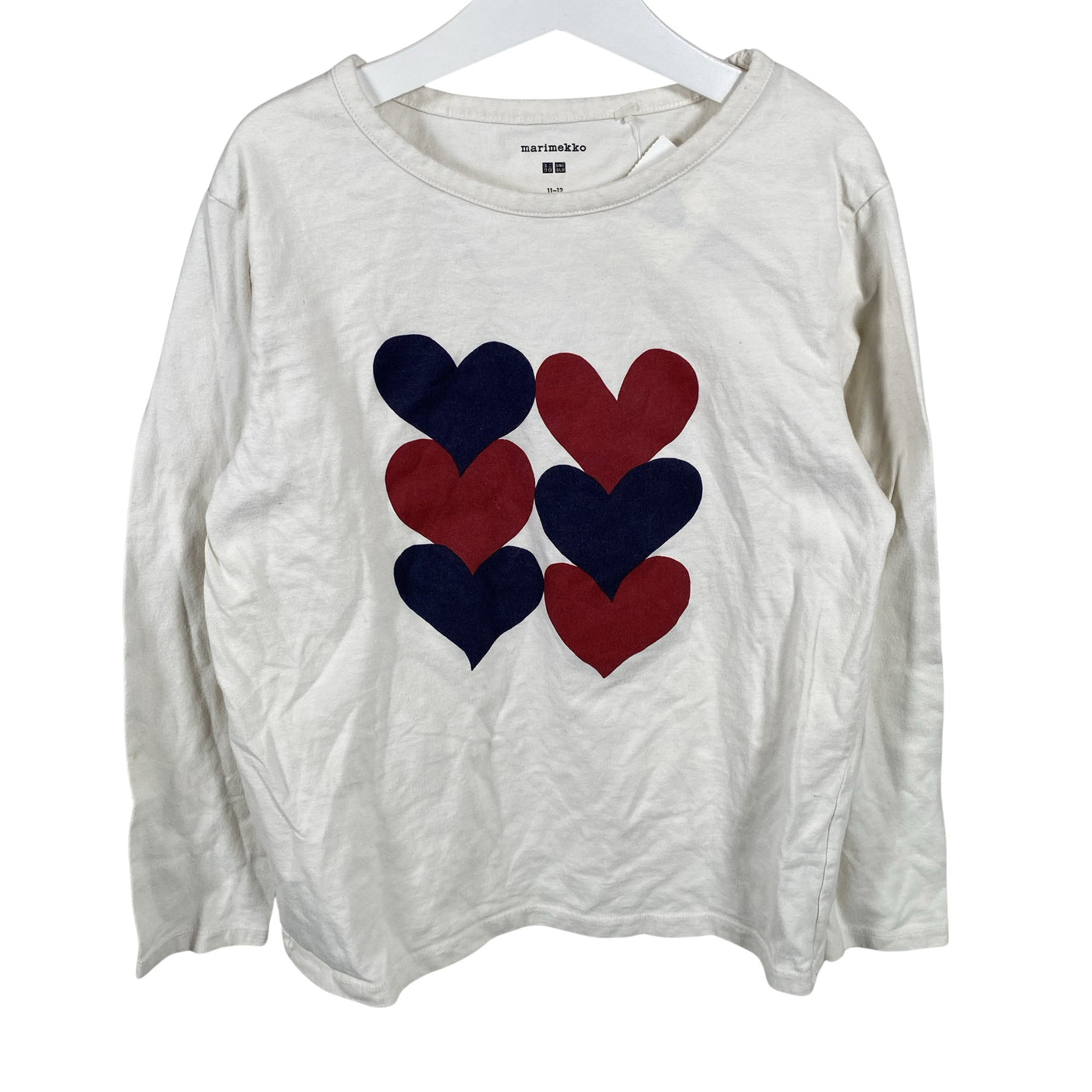 Unisex Uniqlo - Trikotaažist pluus, suurus 146 - 152 - Valge (1)