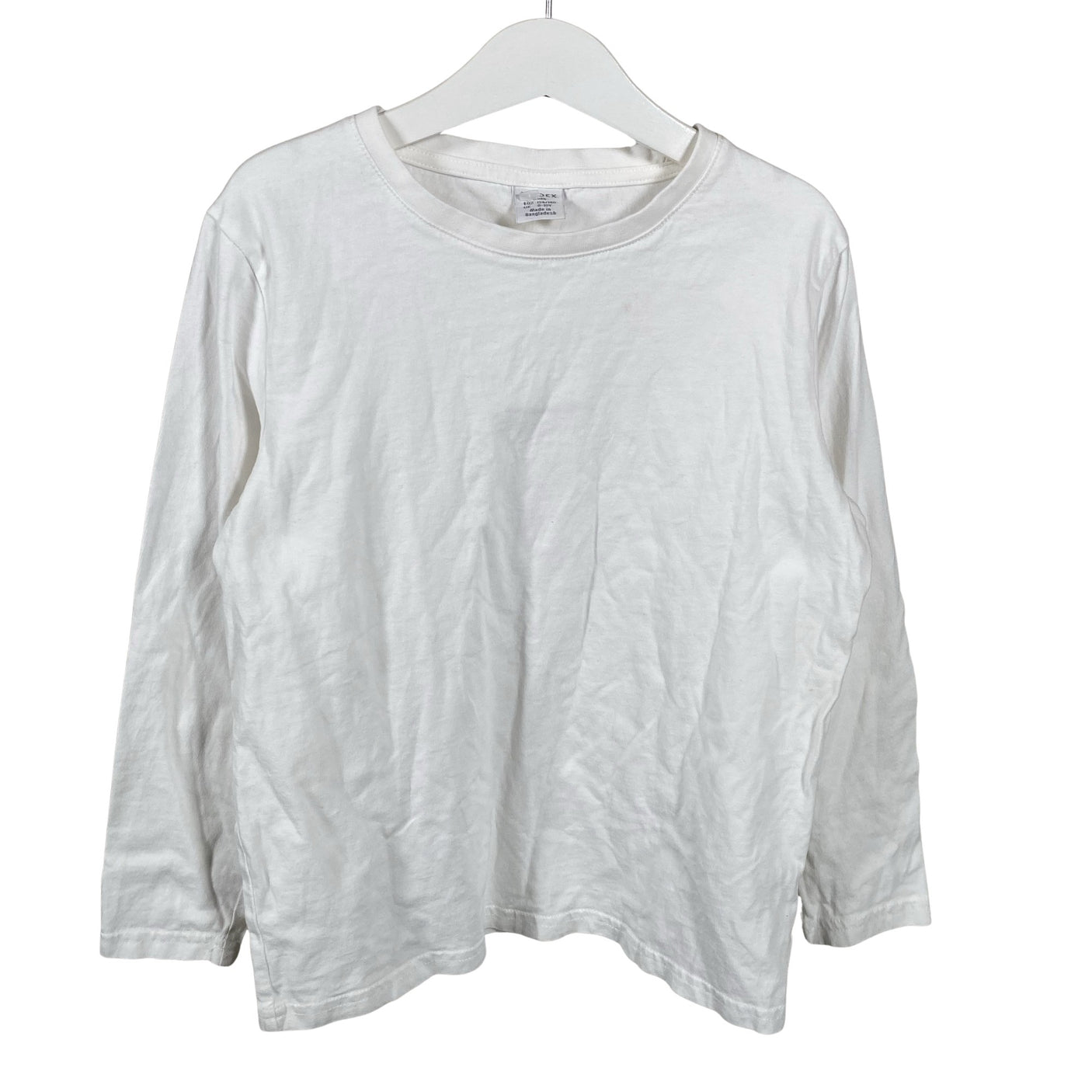 Unisex Lindex - Trikotaažist pluus, suurus 134 - 140 - Valge (1)