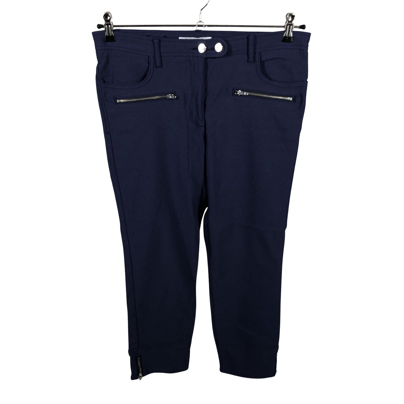 Unisex Betty Barclay - Mittevenivad poolpikad püksid, suurus 40 - Sinine (2)